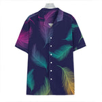 Colorful Feather Pattern Print Hawaiian Shirt
