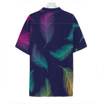 Colorful Feather Pattern Print Hawaiian Shirt