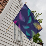 Colorful Feather Pattern Print House Flag