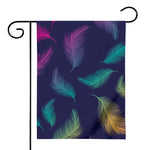 Colorful Feather Pattern Print House Flag