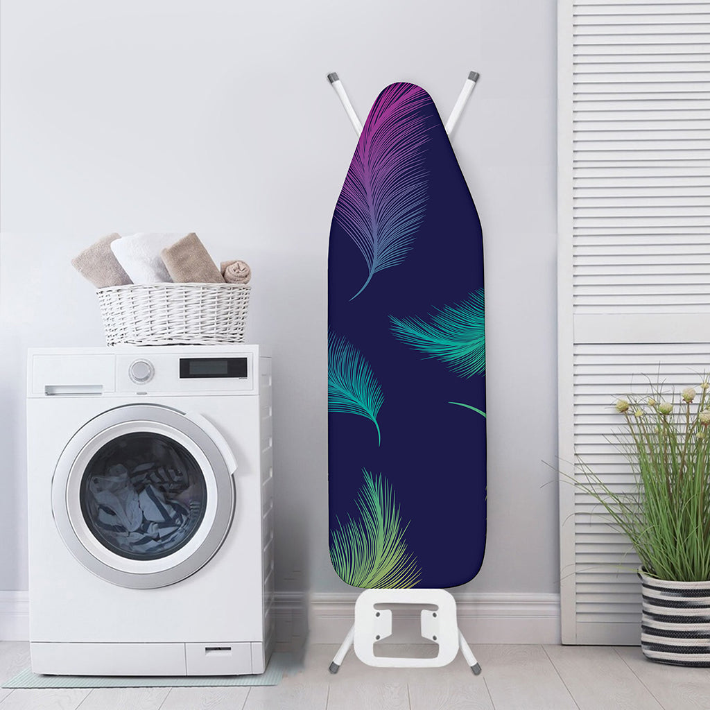 Colorful Feather Pattern Print Ironing Board Cover