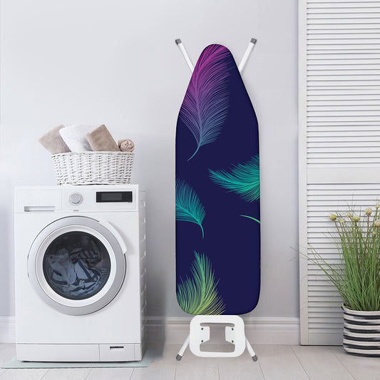 Colorful Feather Pattern Print Ironing Board Cover