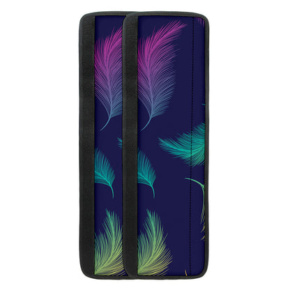 Colorful Feather Pattern Print Refrigerator Handle Covers