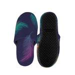 Colorful Feather Pattern Print Slippers