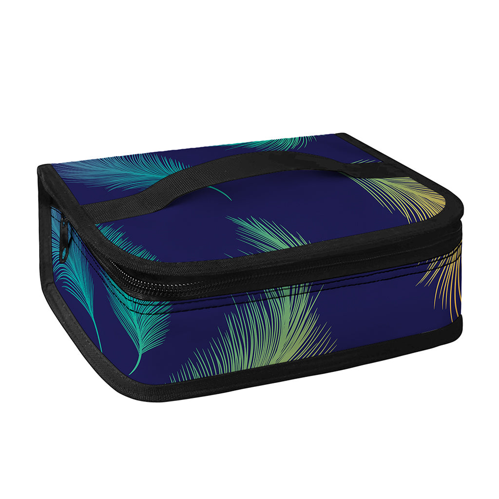 Colorful Feather Pattern Print Small Lunch Bag