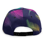 Colorful Feather Pattern Print Snapback Cap