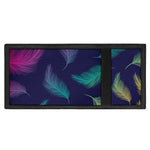 Colorful Feather Pattern Print Trifold Wallet