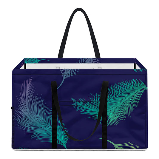 Colorful Feather Pattern Print Utility Tote Bag