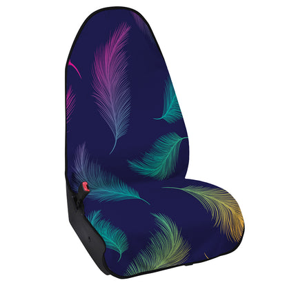 Colorful Feather Pattern Print Waterproof Car Seat Cover