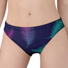 Colorful Feather Pattern Print Women's Panties