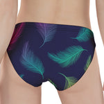 Colorful Feather Pattern Print Women's Panties