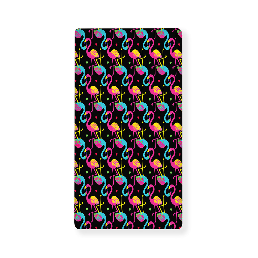 Colorful Flamingo Pattern Print Baby Crib Sheet