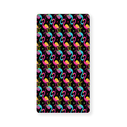 Colorful Flamingo Pattern Print Baby Crib Sheet