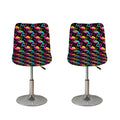 Colorful Flamingo Pattern Print Bar Stool Covers