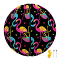 Colorful Flamingo Pattern Print Basketball