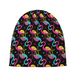 Colorful Flamingo Pattern Print Beanie