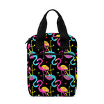 Colorful Flamingo Pattern Print Bible Tote Bag