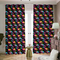 Colorful Flamingo Pattern Print Dimout Pencil Pleat Curtains