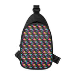 Colorful Flamingo Pattern Print Chest Bag