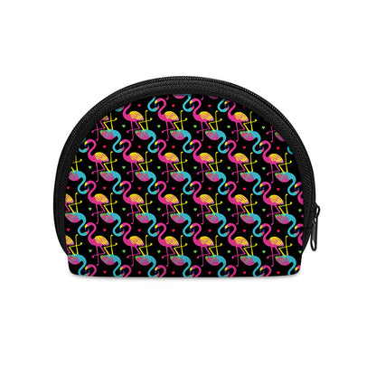 Colorful Flamingo Pattern Print Coin Purse