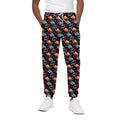 Colorful Flamingo Pattern Print Cotton Sweatpants