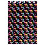 Colorful Flamingo Pattern Print Curtain