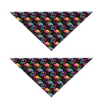 Colorful Flamingo Pattern Print Dog Bandana