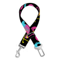 Colorful Flamingo Pattern Print Dog Seat Belt