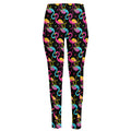 Colorful Flamingo Pattern Print High-Waisted Pocket Leggings