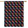 Colorful Flamingo Pattern Print House Flag