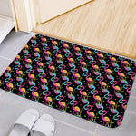 Colorful Flamingo Pattern Print Indoor Door Mat
