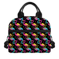 Colorful Flamingo Pattern Print Insulated Lunch Bag