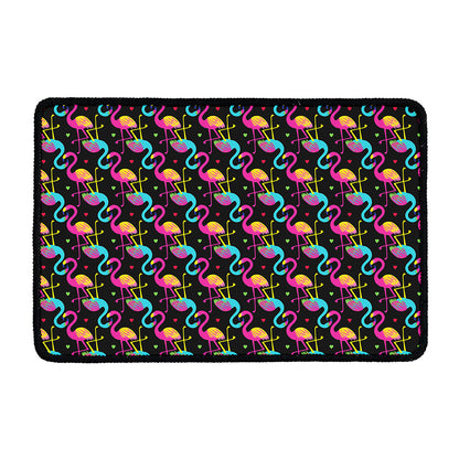 Colorful Flamingo Pattern Print Kitchen Mat
