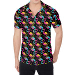 Colorful Flamingo Pattern Print Men's Shirt