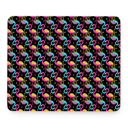 Colorful Flamingo Pattern Print Mouse Pad