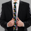 Colorful Flamingo Pattern Print Necktie