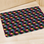 Colorful Flamingo Pattern Print Polyester Doormat