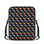 Colorful Flamingo Pattern Print Rectangular Crossbody Bag