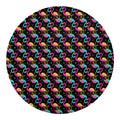 Colorful Flamingo Pattern Print Round Blanket