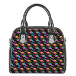 Colorful Flamingo Pattern Print Shoulder Handbag