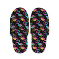 Colorful Flamingo Pattern Print Slippers