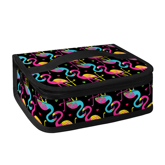 Colorful Flamingo Pattern Print Small Lunch Bag