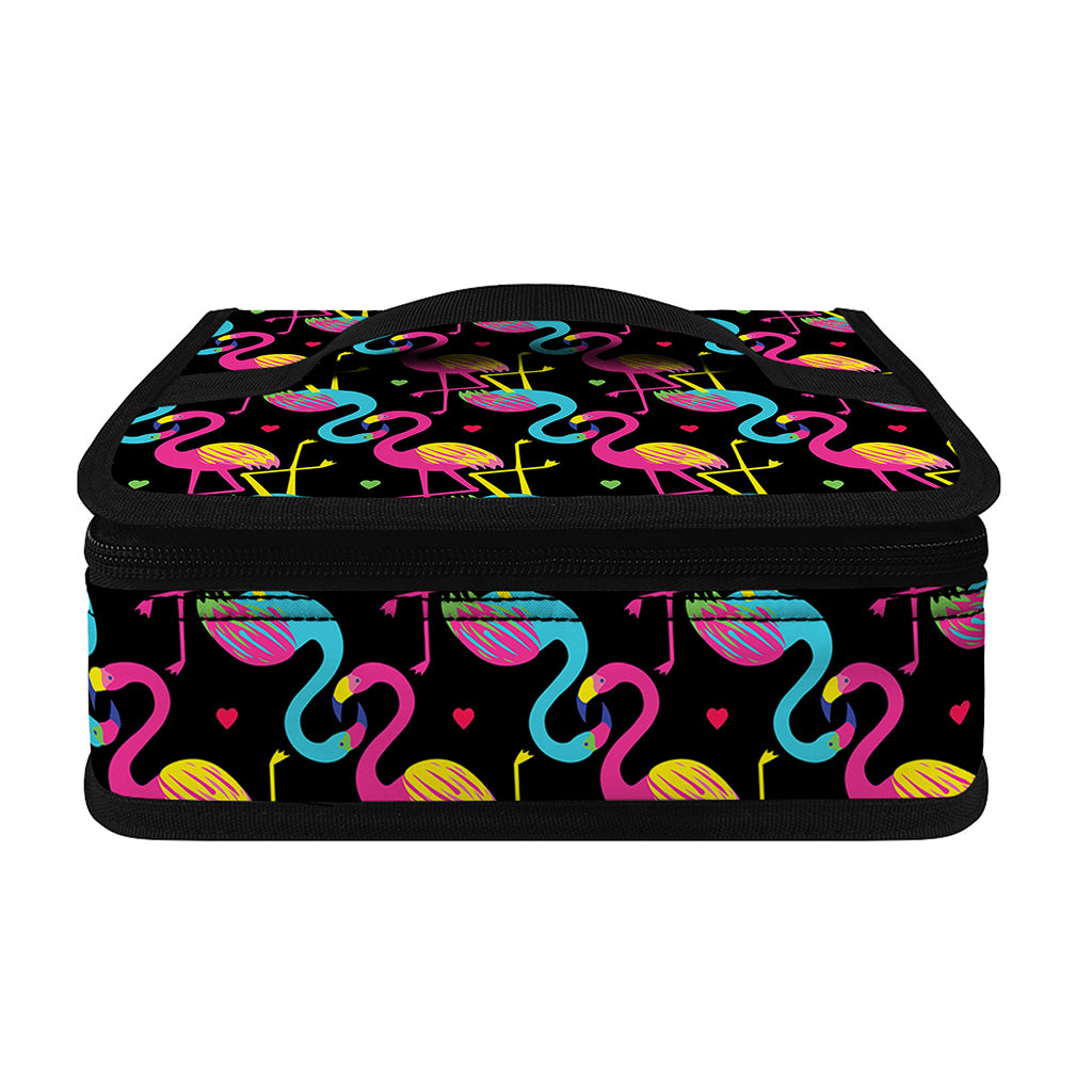 Colorful Flamingo Pattern Print Small Lunch Bag