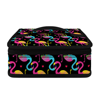 Colorful Flamingo Pattern Print Small Lunch Bag