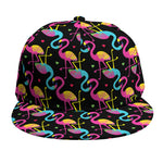 Colorful Flamingo Pattern Print Snapback Cap