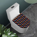 Colorful Flamingo Pattern Print Toilet Lid Cover
