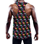 Colorful Flamingo Pattern Print Training Tank Top