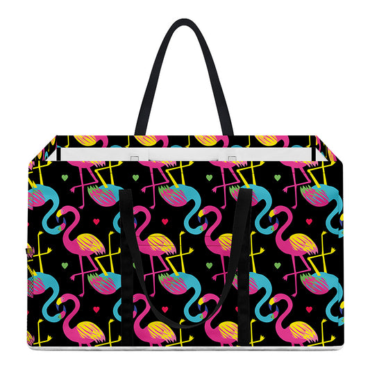 Colorful Flamingo Pattern Print Utility Tote Bag