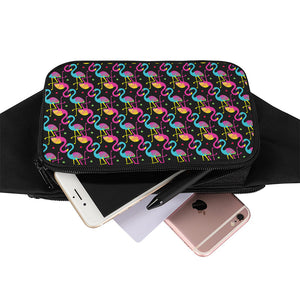 Colorful Flamingo Pattern Print Waist Bag