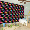 Colorful Flamingo Pattern Print Wall Sticker